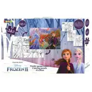 Die Eiskönigin 2-in-1 24-teiliges Puzzle mit ausmalbaren Postern