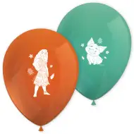 Disney+Prinzessinnen Vaiana 2 orange-türkis-grün 8-teiliges Luftballon-Set