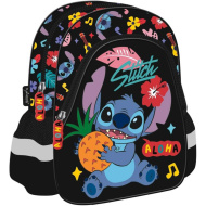 Disney Stitch Aloha schwarzer Kindergarten-Rucksack 29 x 22 x 9 cm