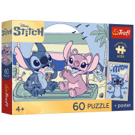 Disney Stitch Eis-Spaß, 60-teiliges Puzzle - Trefl