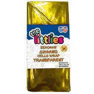 Durchsichtige gelbe Zellophan-Verpackungsfolie 70x100cm 2 Bögen