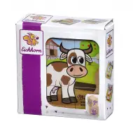 Eichhorn: Holz-Würfelpuzzle – Haustier-Puzzle für die Kleinen - Simba Toys