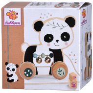 Eichhorn: Panda-Ziehspielzeug aus Holz mit Rädern - Simba Toys