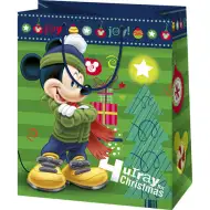 Exklusive mittelgroße Geschenktasche mit Mickey Maus 18x10x23cm