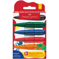 Faber-Castell: Tropfenförmiges 6er-Set Wachsmalstifte