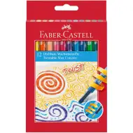 Faber-Castell: Twist Wachsmalstifte Set, 12 Stück