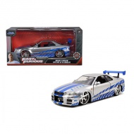 Fast &amp; Furious: Brians 2002 Nissan Skyline GT-R (BNR34) Automodell 1/24 - Simba Toys