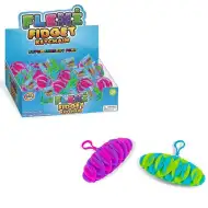 Flexi Fidget Schlüsselanhänger in zwei Farben 1 Stück