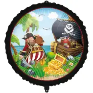 Folienballon mit Piratenmuster 46cm
