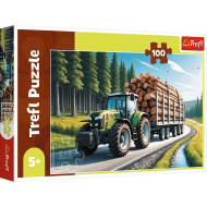 Forsttraktor, 100-teiliges Puzzle – Trefl