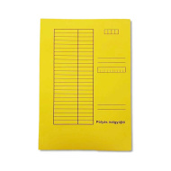 Gelbe A4-Mappe mit Gummibandverschluss, 230 g