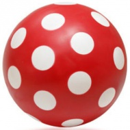 Gepunkteter Ball, matt, 11 cm
