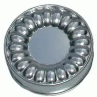 Gerippte Metallkuchenform 12 cm