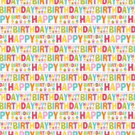 Geschenkpapier mit Happy-Birthday-Aufdruck 100 × 70 cm