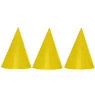 Goldfarbene Partyhüte 6er-Set