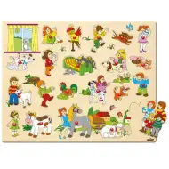 Großes Baum-Form-Puzzle mit Griff - Woodyland