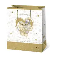 Hochzeitstag riesige Geschenktasche 33x45x15cm
