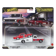 Hot Wheels: 72 Chevy Ramp Truck Autotransporter und 66 Chevrolet Corvair Modellauto 1/64 - Mattel