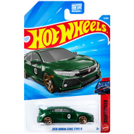 Hot Wheels: 2018 Honda Civic Type R grünes Modellauto 1/64 – Mattel