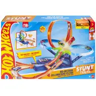 Hot Wheels Stunt Tracks: Luftkollisions-Strecke mit kleinem Auto – Mattel