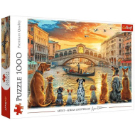 Hunde in Venedig 1000-teiliges Premium-Puzzle - Trefl