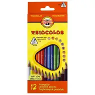 ICO: Koh-I-Noor Tricolor dreieckiger Buntstift-Set 12 Stück
