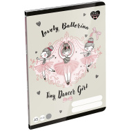 ICO: LizzySuli Lovely Ballerina Tiny Dancer liniertes Schulheft für die 4. Klasse A/5 21-32
