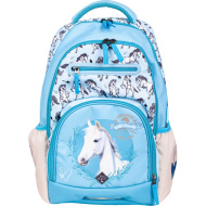 ICO: LizzySuli Wild Beauty Sport Club Active+ ergonomischer 27-Liter-Schulranzen/Rucksack mit Pferdemotiv