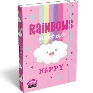 ICO: Lizzysuli Lollipop Rainbow Heftbox mit Gummiband A4