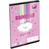 ICO: Lizzysuli Lollipop Rainbow liniertes Heft für die 2. Klasse, A5, 16-32