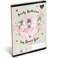 ICO: Lizzysuli Tiny Dancer Ballerina liniertes Schulheft für die 1. Klasse A5 14-32