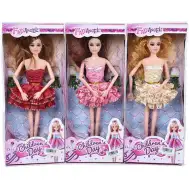 Kindertag 29 cm Modepuppe im Tüllrock-Kleid in verschiedenen Ausführungen 1 Stk.