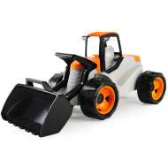 LENA: GIGA TRUCKS Riesen-Frontlader in orange-beige, 67 cm