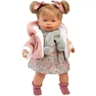 Llorens: Alexandra 42 cm große Puppe mit Geräusch in Strickjacke und Schal