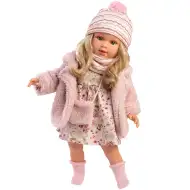Llorens: Lucia 40 cm große Puppe im Blumenkleid mit Handtasche