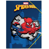 Luna: Blaue Gummimappe mit Spider-Man-Motiv, 25 x 35 cm