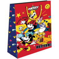 Luna: Gemusterte Geschenktasche "Micky Maus und seine Freunde" 33x12x45cm