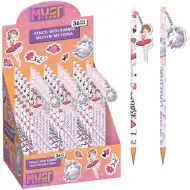 Luna: Mädchengrafitstift mit Radiergummi, in zwei Ausführungen, 1 Stück