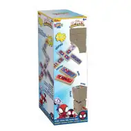 Luna: Marvel Spidey 3-in-1 Brettspiel – Jenga, Domino und Memospiel
