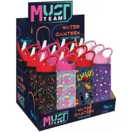 Luna: Must Team Kunststoff-Trinkflasche mit Strohhalm, verschiedene Designs, 500 ml, 1 Stück