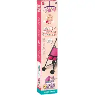 Luna: Rosa Kinderwagen im Karton 26x48x52 cm