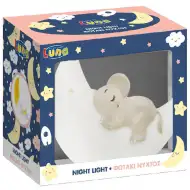 Luna: Schlafender Elefant auf dem Mond Nachtlampe
