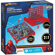 Luna: Spider-Man 2-in-1 Vier gewinnt und Schlangen und Leitern Brettspiel