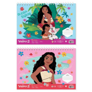 Luna: Vaiana 2 – kreatives, ausmalbares Skizzenbuch mit Aufklebern und Schablone in verschiedenen Ausführungen