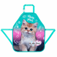 MLF Kitty Party Malerschürze mit Katzenmotiv 49 x 41,5 cm