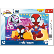 Marvel Spidey Spinnen-Team – 15-teiliges gerahmtes Puzzle – Trefl