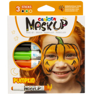 Maskup: Kürbis-Gesichtsbemalungsset mit 3 Farben - Carioca