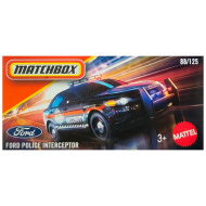 Matchbox: Ford Police Interceptor Spielzeugauto in Pappschachtel, Maßstab 1:64 – Mattel