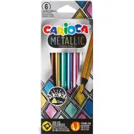 Metallic Maxi dreieckige 6er-Pack Buntstifte - Carioca