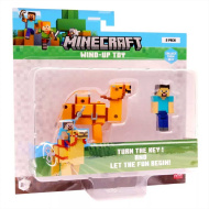 Minecraft-3D-Figur mit aufziehbarem Tier, 2. Serie, in verschiedenen Ausführungen, 1 Stück